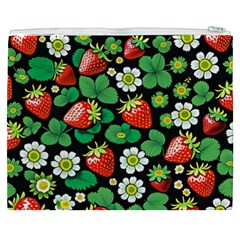 Strawberries Pattern Cosmetic Bag (XXXL) from ArtsNow.com Back