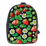 Strawberries Pattern School Bag (XL)