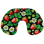 Strawberries Pattern Travel Neck Pillow