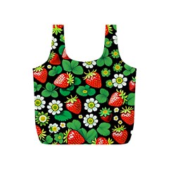 Strawberries Pattern Full Print Recycle Bag (S) from ArtsNow.com Front