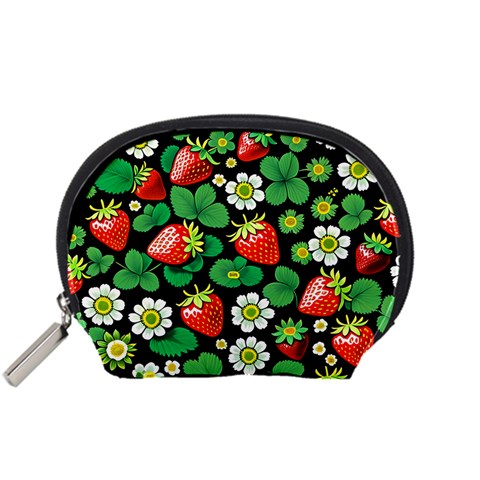 Strawberries Pattern Accessory Pouch (Small) from ArtsNow.com Front