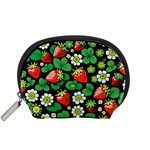 Strawberries Pattern Accessory Pouch (Small)