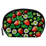 Strawberries Pattern Accessory Pouch (Large)