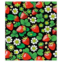 Strawberries Pattern Drawstring Pouch (Small) from ArtsNow.com Back