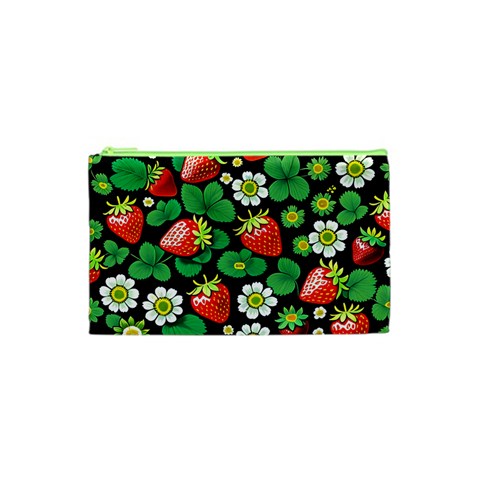 Strawberries Pattern Cosmetic Bag (XS) from ArtsNow.com Front