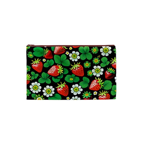 Strawberries Pattern Cosmetic Bag (XS) from ArtsNow.com Front