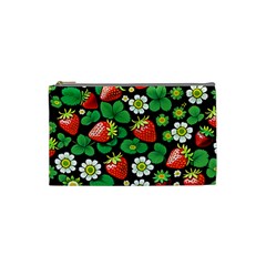 Strawberries Pattern Cosmetic Bag (XS) from ArtsNow.com Front