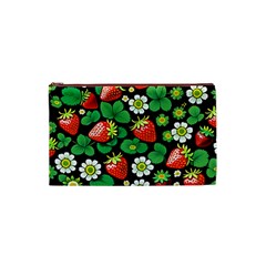 Strawberries Pattern Cosmetic Bag (XS) from ArtsNow.com Front