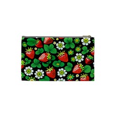 Strawberries Pattern Cosmetic Bag (XS) from ArtsNow.com Back