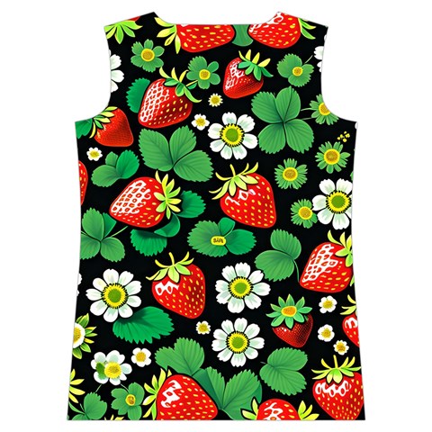 Strawberries Pattern Women s Basketball Tank Top from ArtsNow.com Back