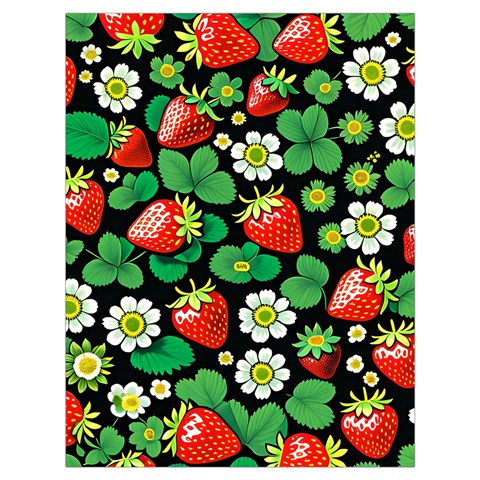 Strawberries Pattern Drawstring Bag (Large) from ArtsNow.com Front