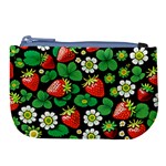 Strawberries Pattern Large Coin Purse