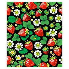 Strawberries Pattern Drawstring Pouch (XS) from ArtsNow.com Front