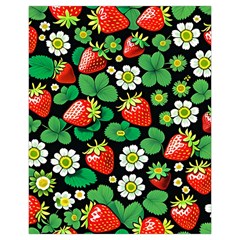 Strawberries Pattern Drawstring Pouch (XL) from ArtsNow.com Back