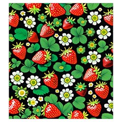 Strawberries Pattern Drawstring Pouch (2XL) from ArtsNow.com Front