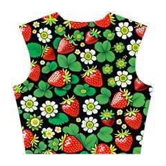 Strawberries Pattern Cotton Crop Top from ArtsNow.com Back