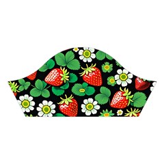 Strawberries Pattern Cotton Crop Top from ArtsNow.com Left Sleeve