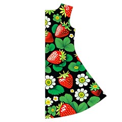 Strawberries Pattern Short Sleeve V Back Right