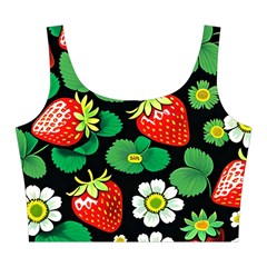 Strawberries Pattern Midi Sleeveless Dress from ArtsNow.com Top Back