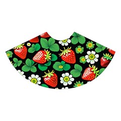 Strawberries Pattern Midi Sleeveless Dress from ArtsNow.com Skirt Front