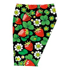 Strawberries Pattern Midi Wrap Pencil Skirt from ArtsNow.com  Front Right 