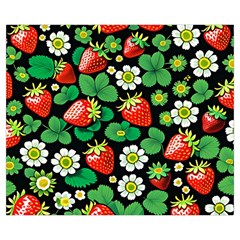 Strawberries Pattern Medium Tote Bag from ArtsNow.com Back