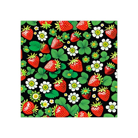 Strawberries Pattern Square Tapestry (Small) from ArtsNow.com Front