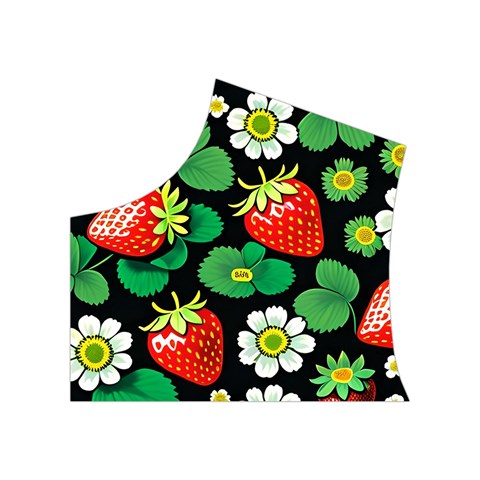 Strawberries Pattern Women s Button Up Vest from ArtsNow.com Top Left