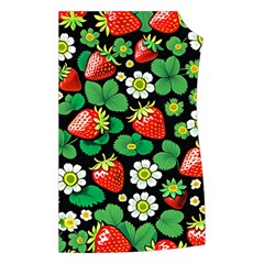 Strawberries Pattern Women s Button Up Vest from ArtsNow.com Front Left