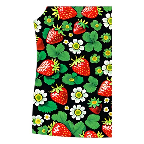 Strawberries Pattern Women s Button Up Vest from ArtsNow.com Front Right