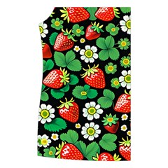 Strawberries Pattern Women s Button Up Vest from ArtsNow.com Front Right