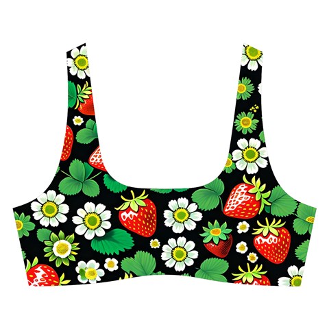 Strawberries Pattern Cross Back Hipster Bikini Set from ArtsNow.com Front