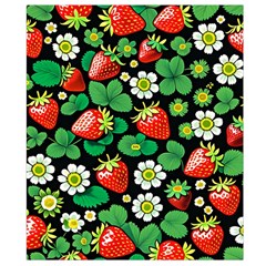 Strawberries Pattern Waist Pouch (Small) from ArtsNow.com Back Strap