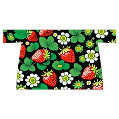 Strawberries Pattern Wristlet Pouch Bag (Small) from ArtsNow.com Front