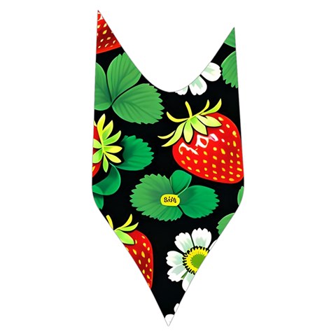 Strawberries Pattern Women s Long Sleeve Raglan T Side Right