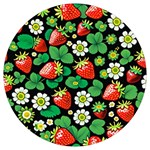 Strawberries Pattern Round Trivet