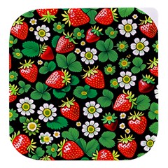 Strawberries Pattern Stacked food storage container from ArtsNow.com Blue