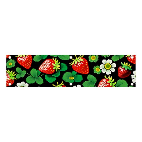 Strawberries Pattern Banner and Sign 4  x 1  from ArtsNow.com Front