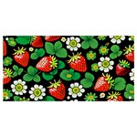 Strawberries Pattern Banner and Sign 4  x 2 