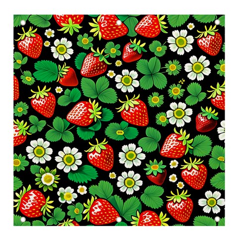 Strawberries Pattern Banner and Sign 4  x 4  from ArtsNow.com Front