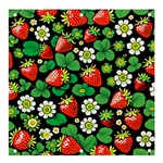 Strawberries Pattern Banner and Sign 4  x 4 