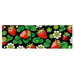 Strawberries Pattern Banner and Sign 6  x 2 