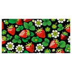 Strawberries Pattern Banner and Sign 6  x 3 