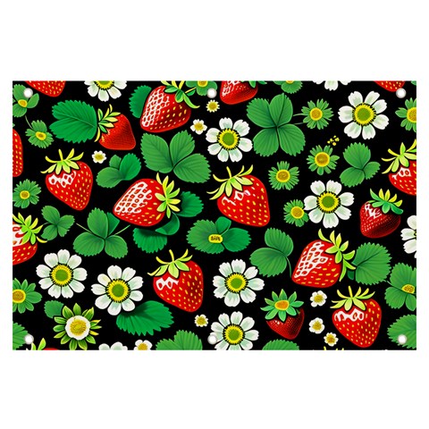 Strawberries Pattern Banner and Sign 6  x 4  from ArtsNow.com Front