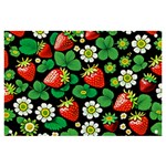 Strawberries Pattern Banner and Sign 6  x 4 