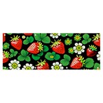 Strawberries Pattern Banner and Sign 8  x 3 