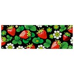 Strawberries Pattern Banner and Sign 9  x 3 