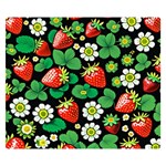 Strawberries Pattern Premium Plush Fleece Blanket (Small)