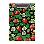 Strawberries Pattern A5 Acrylic Clipboard