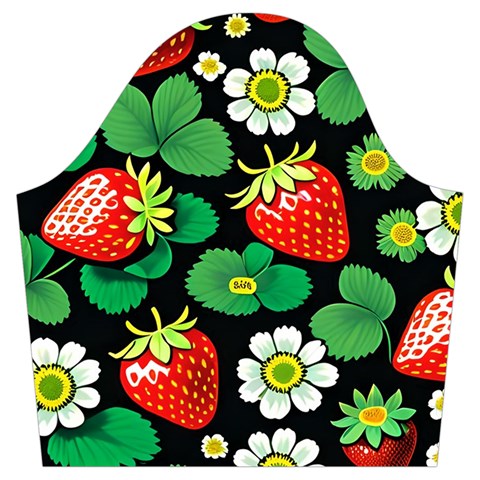 Strawberries Pattern Trumpet Sleeve Cropped Top from ArtsNow.com Sleeve Right